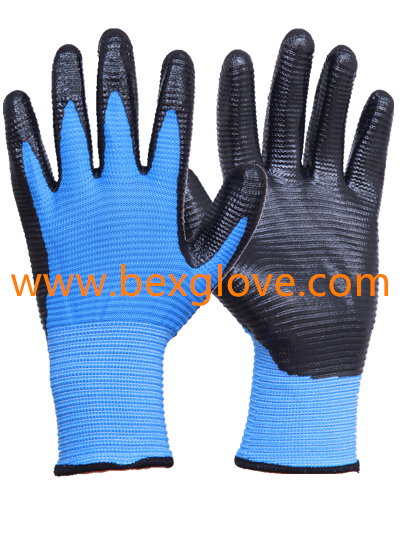 13 Gauge U3 Polyester Liner Nitrile Glove