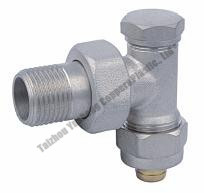 Chinese Cheap and High Quality Nickel-Plating Elbow Male Brass Radiator Valve (YS5008)