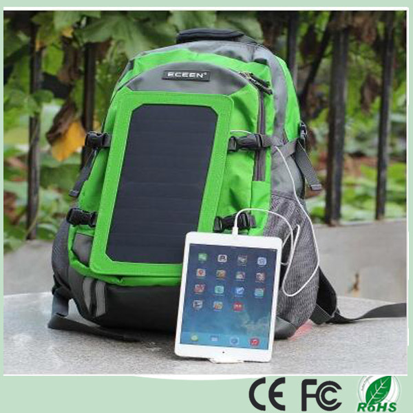 Green Energy High Capacity 7W Solar Charger Backpack for Mobile Phone iPad (SB-179)