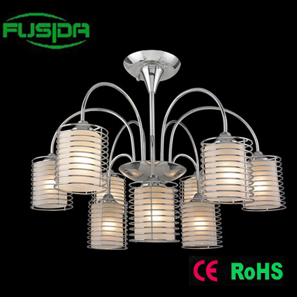 China Lighting with Iron and Glass Shade