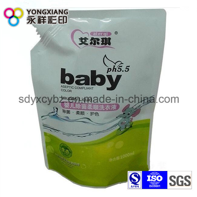 Size Customized Stand up Liquid Spout Bag for Laundry Detergent