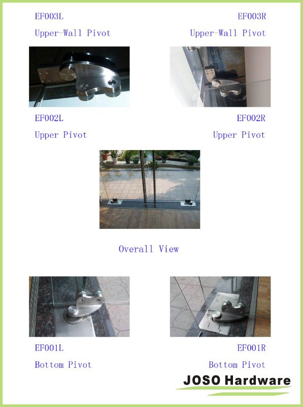 Swing Doors Without Frameless Lower Pivot Fixing Right Side (EF001R)