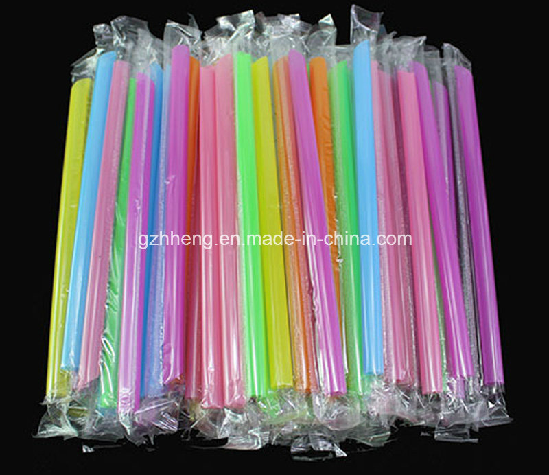 Custom Party Disposable Individually Wrapped Flexible Plastic Drinking Straws