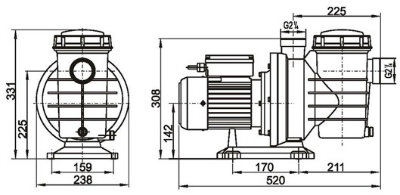 High Performance Residential Swimming Pool Water Pump