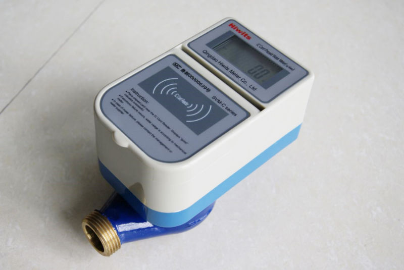 Smart Prepaid Flow Water Meter with Brass Water Meter Body