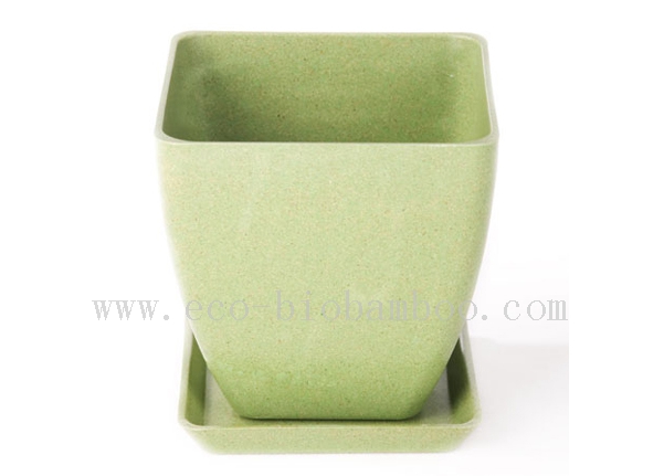 Biodegradable Natural Bamboo Fiber Flower Pot (BC-F1007)