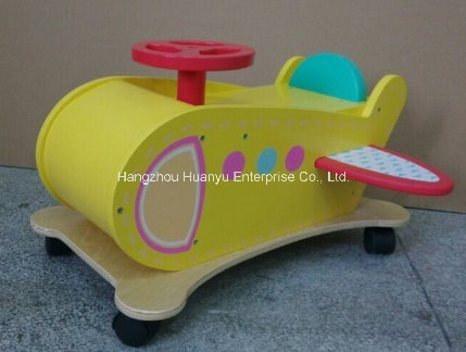 New Design Factory Supply Ride on Glide-Wooden Plane with Wheel