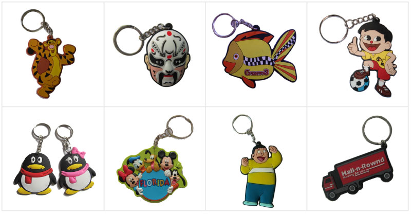 Promotional Cheap Custom 3D Soft PVC Keychain (LM1789)