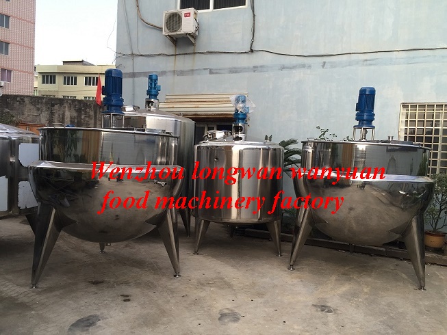 1500L Large Capacity Steam Heating Jacketed Cooking Pot