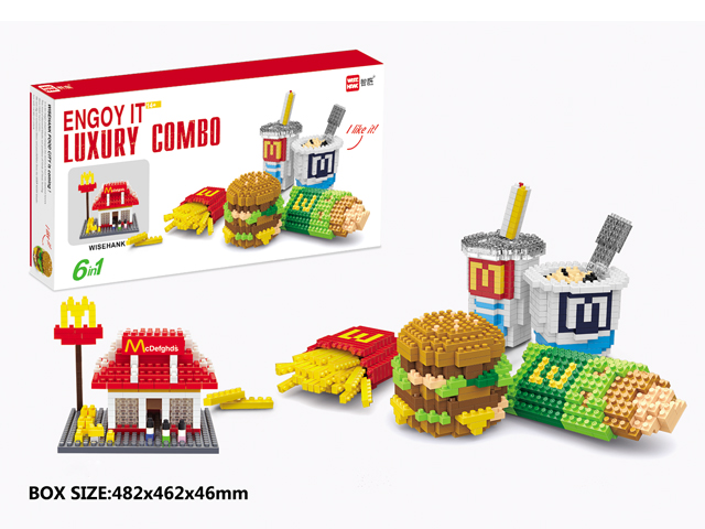 Children Toy DIY Block Fastfood Set Toy Block (H03120106)