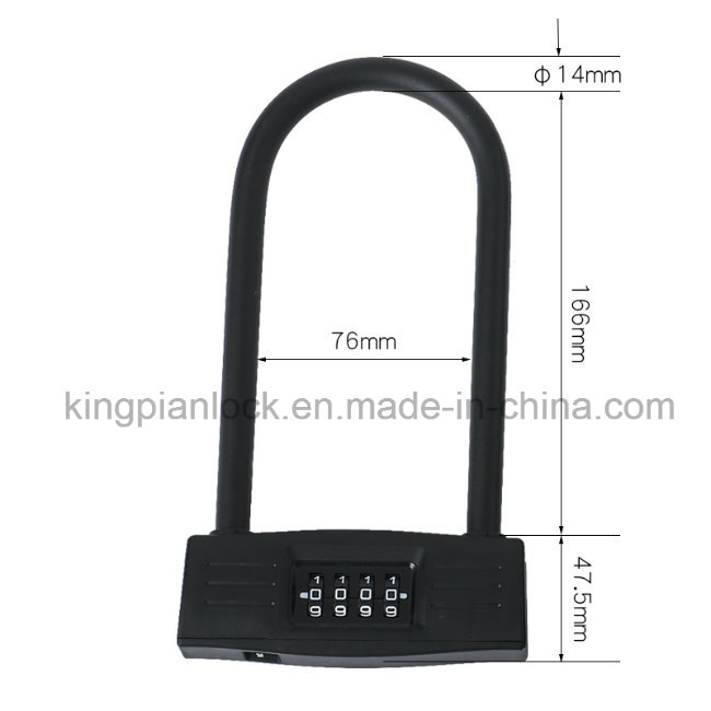 U Shaped Digital Password Combination Motorcycle Lock