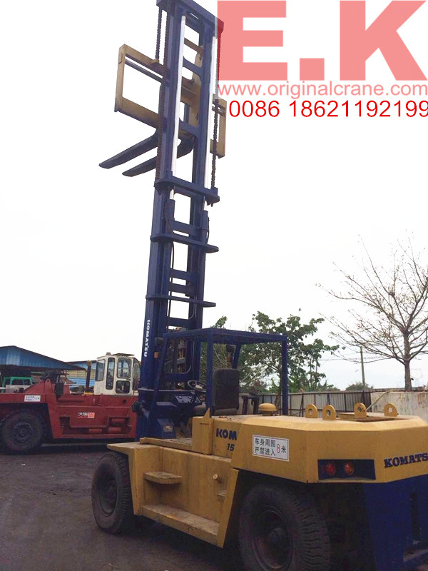 Used Japan Diesel Engine Forklift Komatsu 15ton (FD150-7)