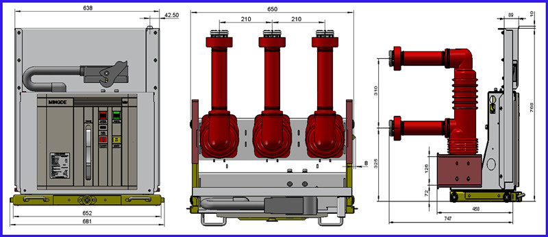 630A 24kv Vmv Vacuum Circuit Breaker