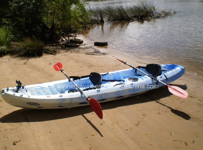 Double Seats Sit on Top Fishing Plastic Kayak