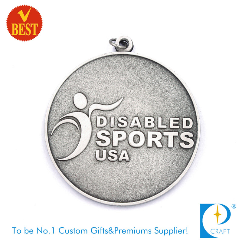 China Customized Zinc Alloy Stamping 3D Us Disabled Medal in High Quality