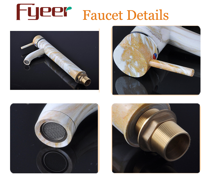 Fyeer High Body Chrome Plated Lacquered Single Handle Brass Wash Basin Faucet Sink Water Mixer Tap Wasserhahn