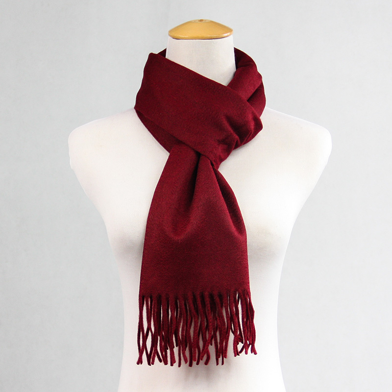 Dark Red Girl's General Cashmere   Muffler  CD20FL