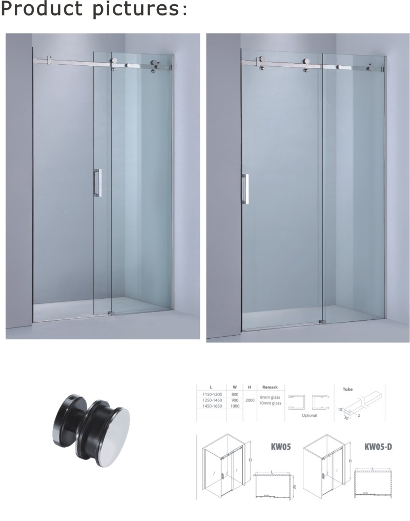 Shower Screen with Australia/European/American Standard (A-KW05-D)