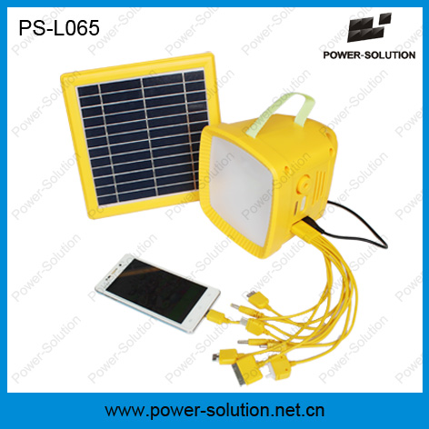 Rechargeble Solar Lantern with FM Radio and Cell Phone Charging PS-L065