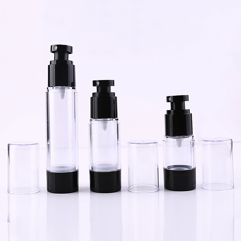 15ml/30ml/50ml Plastic Cosmetic Airless Bottle, Plastic Round Airless Bottle, Cosmetic (NAB05)