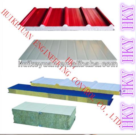 Steel Mineral Wool or EPS or Glasswool Sandwich Panel Line