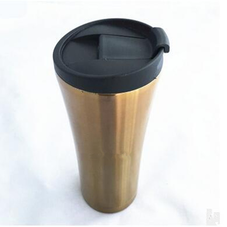 Made in China 16oz 304 Stainless Steel Double Wall Embossing Tumbler with Lip PP