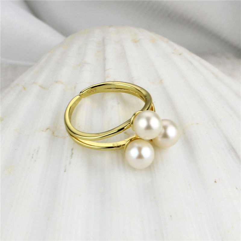 High Quality 925 Sterling Silver Pearl Ring