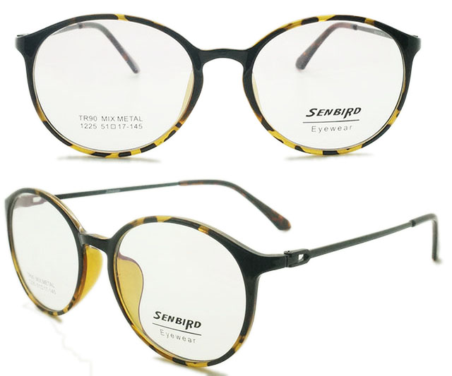 Retro Tr90 Unisex Reading Glasses with Metal Temple (1225)