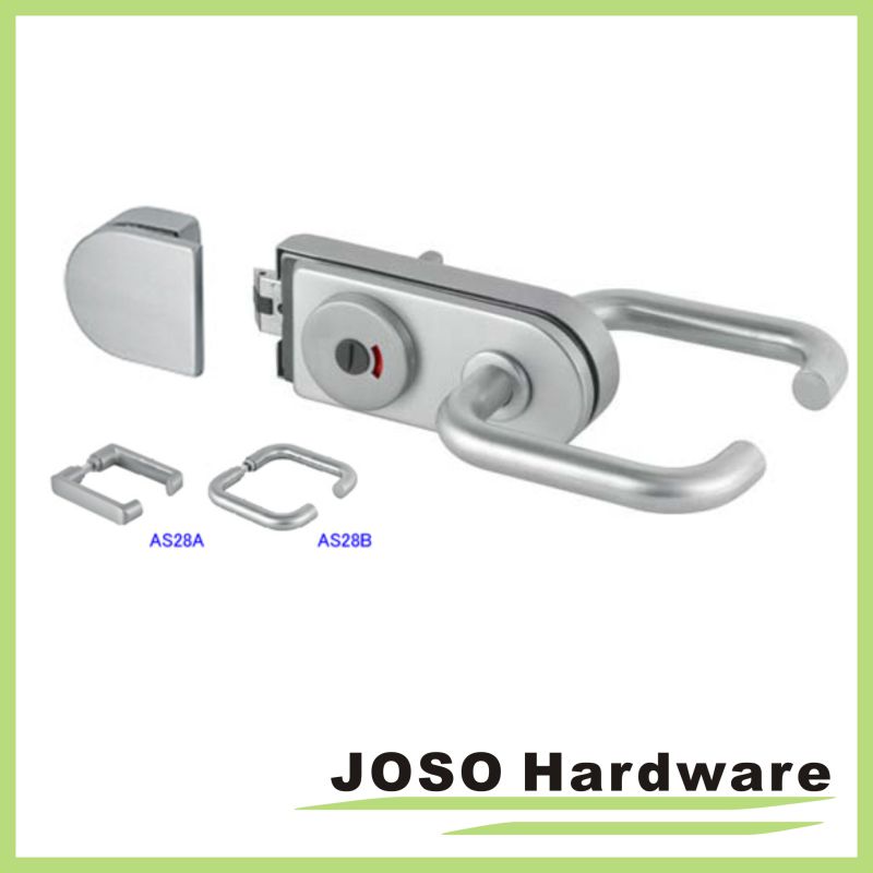 Glass to Glass Zinc Alloy Shower Glass Door Combination Lock (GDL004B)