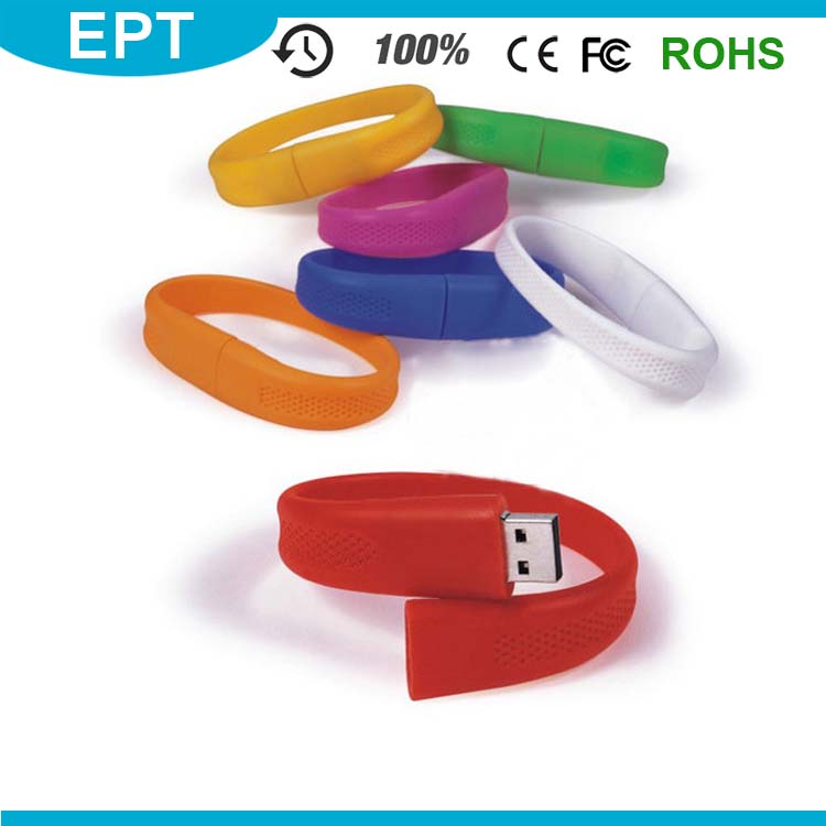 Fashionable Silicone Wristband Shaped USB Flash Drive (TG003)