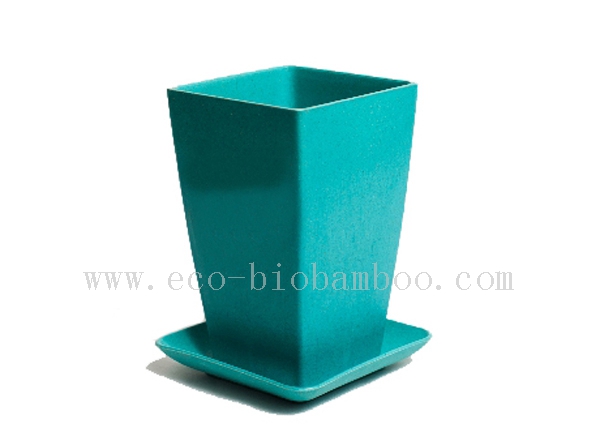 Biodegradable Bamboo Fiber Flower Pot (BC-F1004)