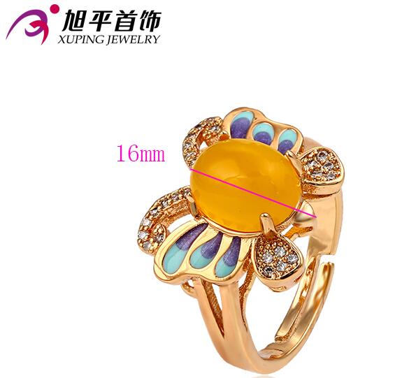 Xuping Fashion Butterfly Shaped Ring with 18k Gold Color