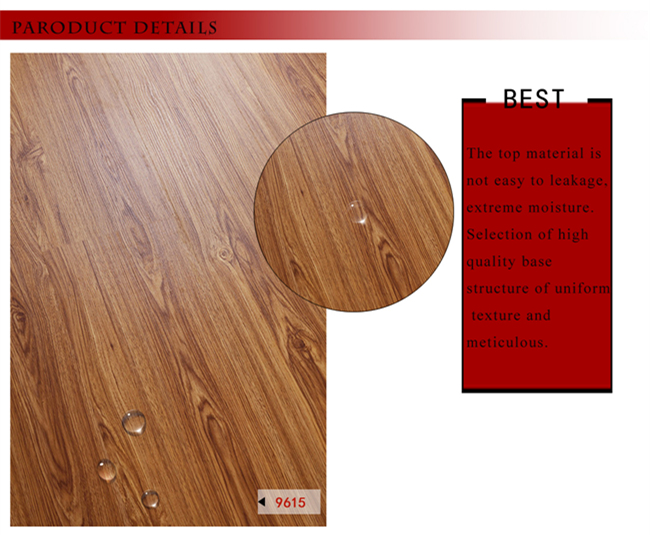 Commercial Parquet Vinyl Wood Wooden Laminate Walnut Waterproof Laminated Flooring