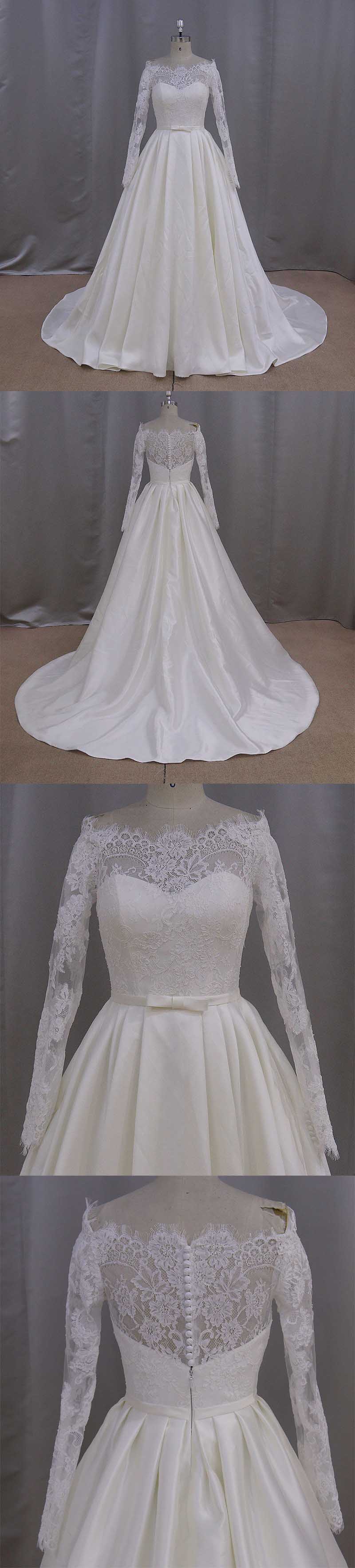 Rju009 Wholesale High Qualitty Lace Applique Bridal Wedding Dress with Sleeve 2016