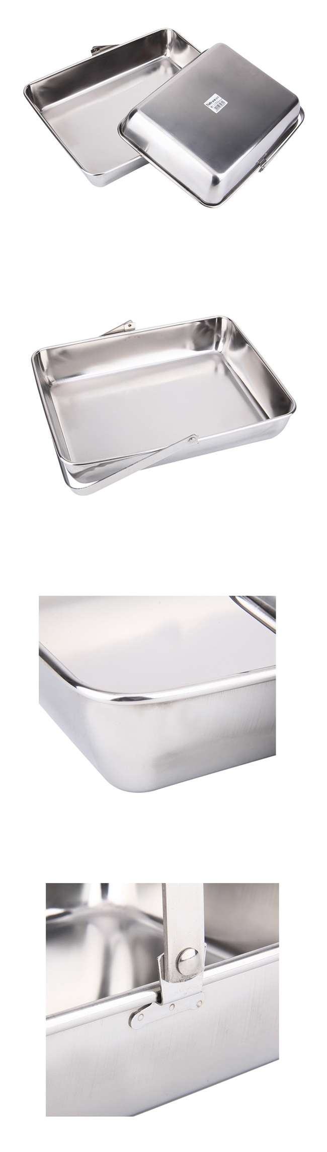 Wholesale Hotel Supplies Stainless Steel Portable Dish Towel & Serving Tray