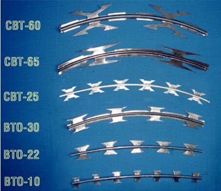 2016 Hot Sale Galvanized Razor Barbed Wire