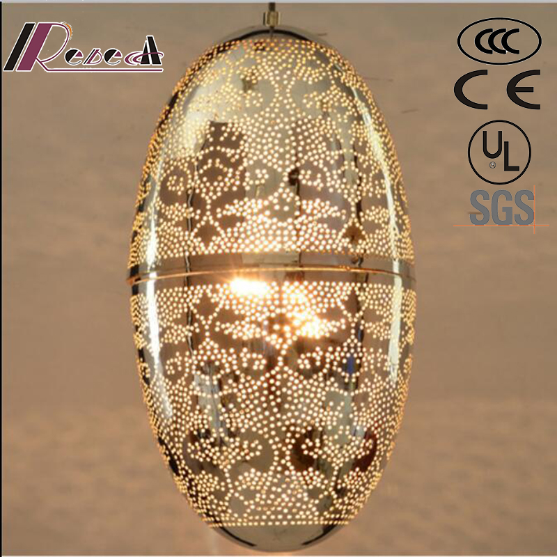 European Metal Painting Hollow Pendant Light with Dining Room