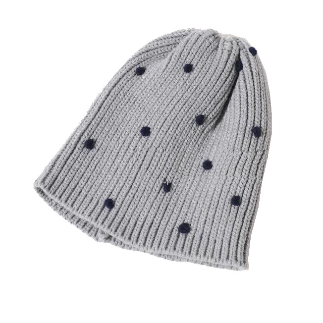Kids Children Autumn Winter Warm Knitted DOT Caps Beanie Braided Hat (HW628)