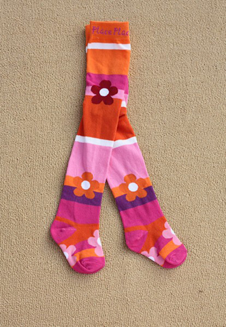 Kid's Cotton Jacquard Tights for Any Age Size