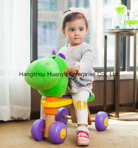 High Quality Wooden Baby Bicycle with Dinosaur Head