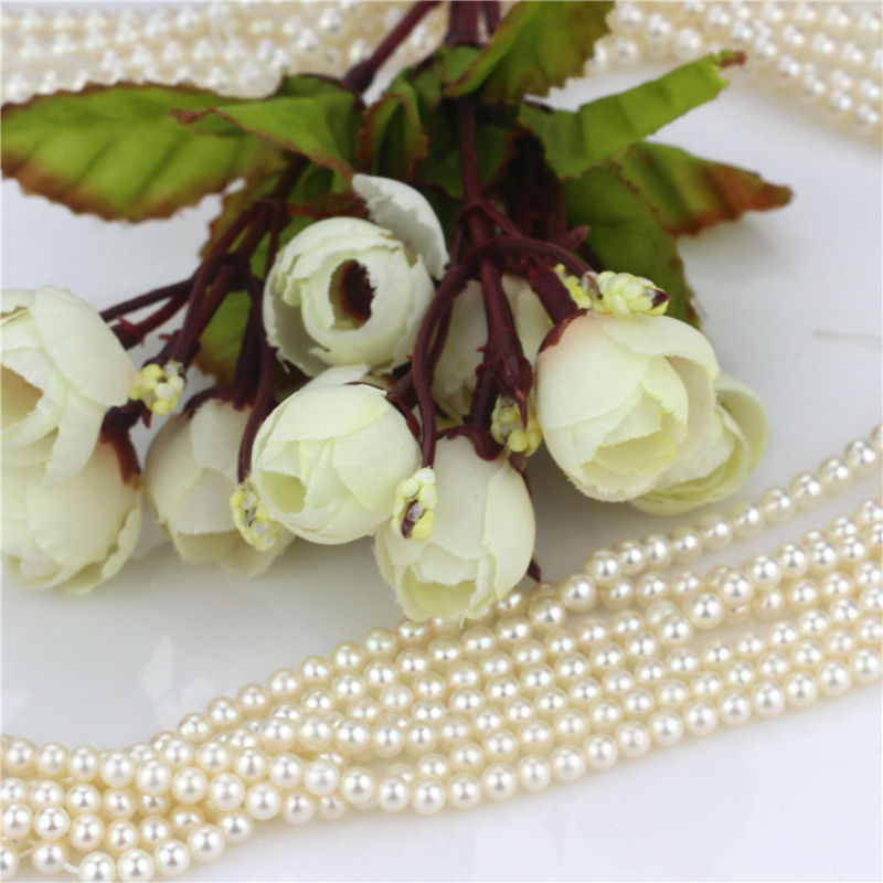 Wholesale Loose Pearl Strand 4mm AAA Culture Round Pearl Strand