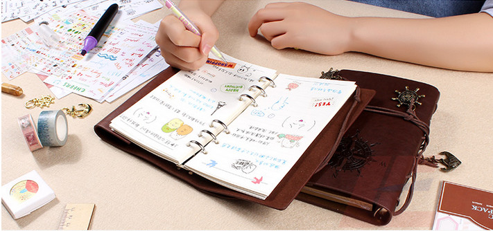 Delicate Top Quality Imitation Leather Handicraft Perfect Gift Journal, Diary, Notebook, Guestbook, Planer, Agenda with Strap