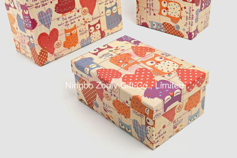 Printing Kraft Paper Storage Packing Gift Boxes