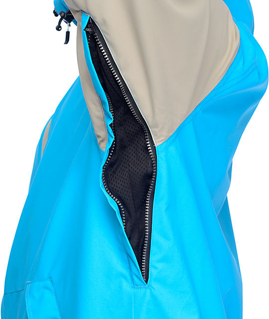 Squad Cyan Men's Snowboard Jacket