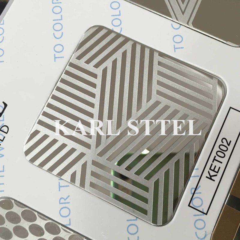 High Quality 410 Stainless Steel Color Ket010 Etched Sheet