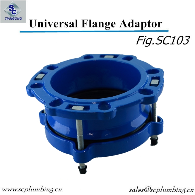 Ductile Iron Universal Wide Range Flange Adaptor