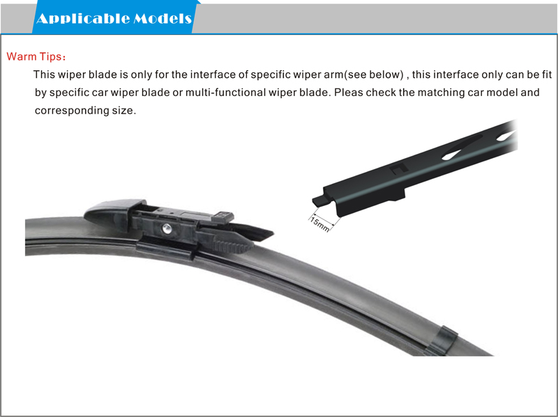 Natural Rubber Refill Wiper Blade