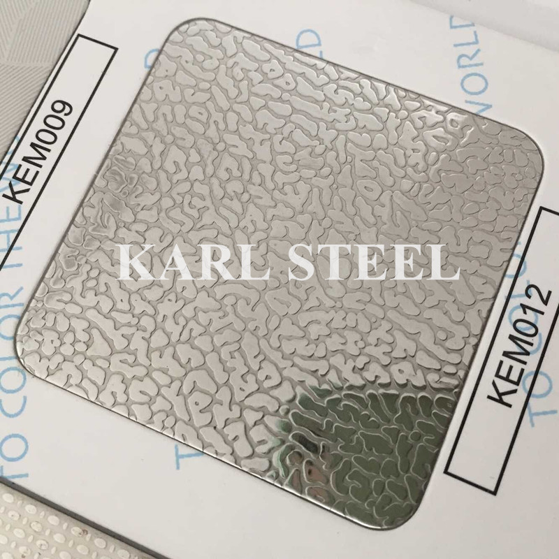 201 Stainless Steel Silver Color Embossed Kem009 Sheet