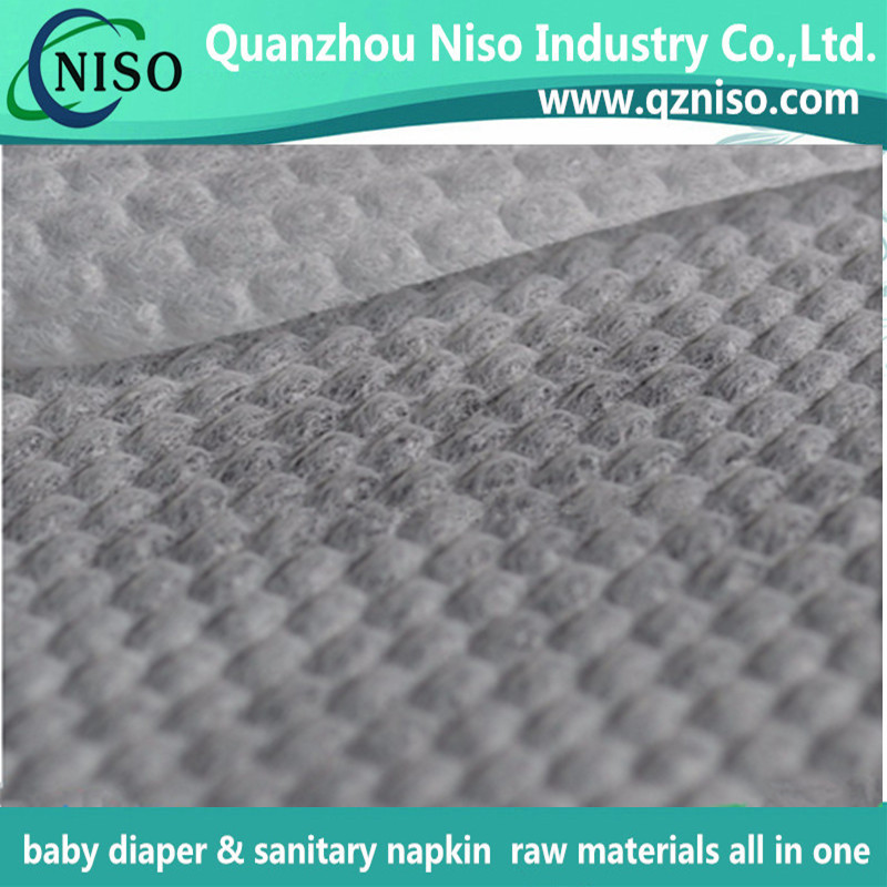 2016 New Design 3D Embossed Diaper Topsheet Nonwoven Fabric with SGS Certification