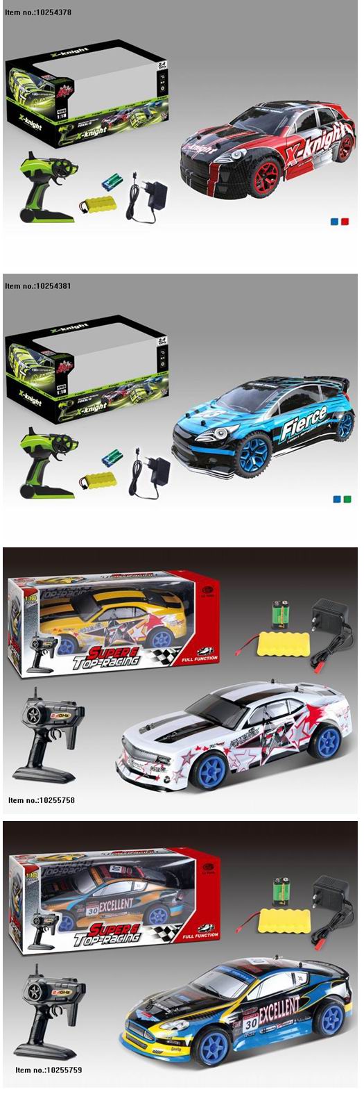 2.4G Four Function R/C Car Toys for Kids